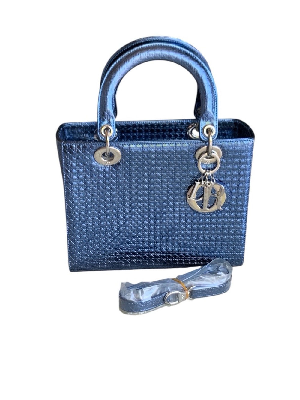 🆕 💙Blue Metallic Mini bag💙 - Picture 2 of 14